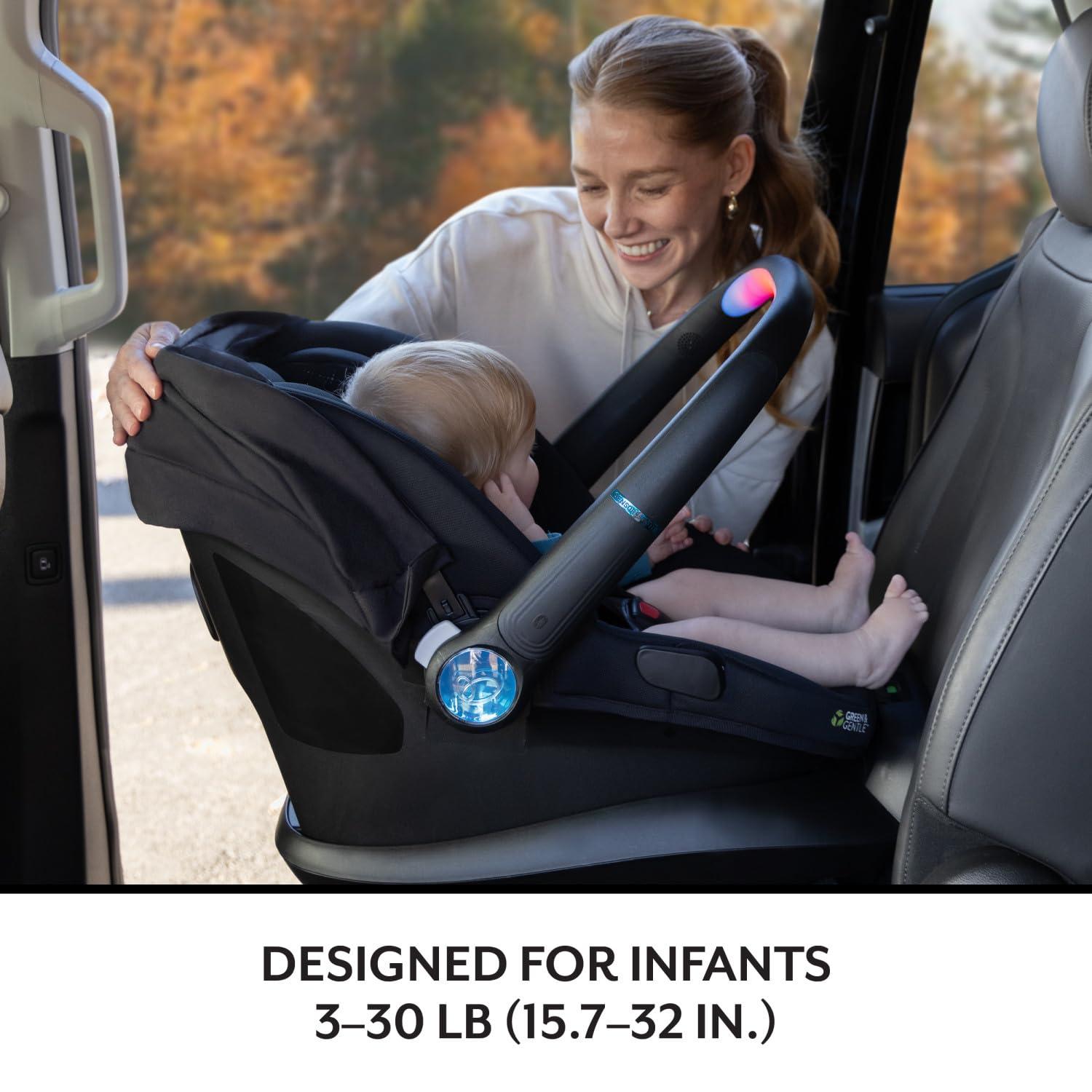 image:imageEvenflo LiteMax NXT RearFacing Lightweight Preemie and Infant Car Seat 330lbs with SensorSafe Easy Install with Base Anchor GrayAgate