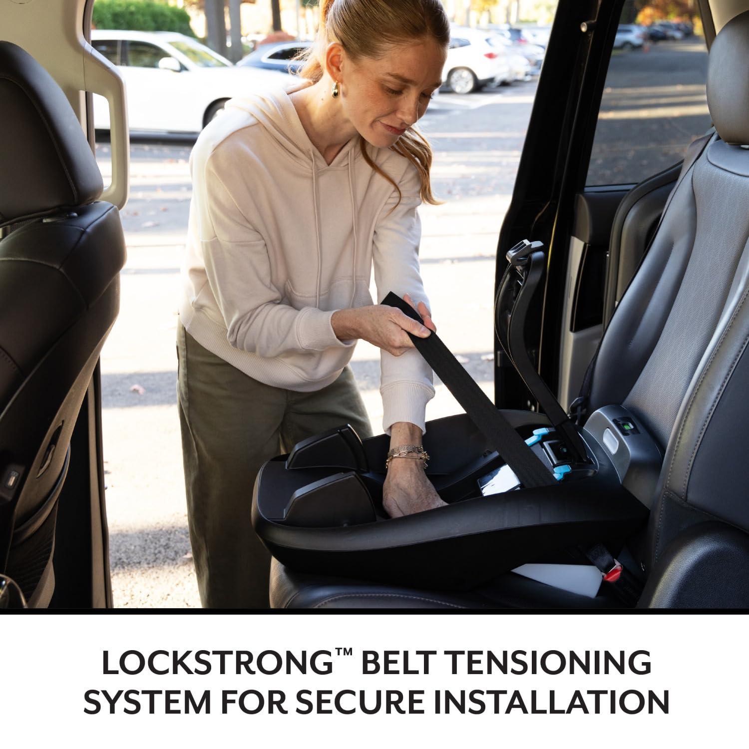 image:imageEvenflo LiteMax NXT RearFacing Lightweight Preemie and Infant Car Seat 330lbs with SensorSafe Easy Install with Base Anchor GrayAnchor Gray