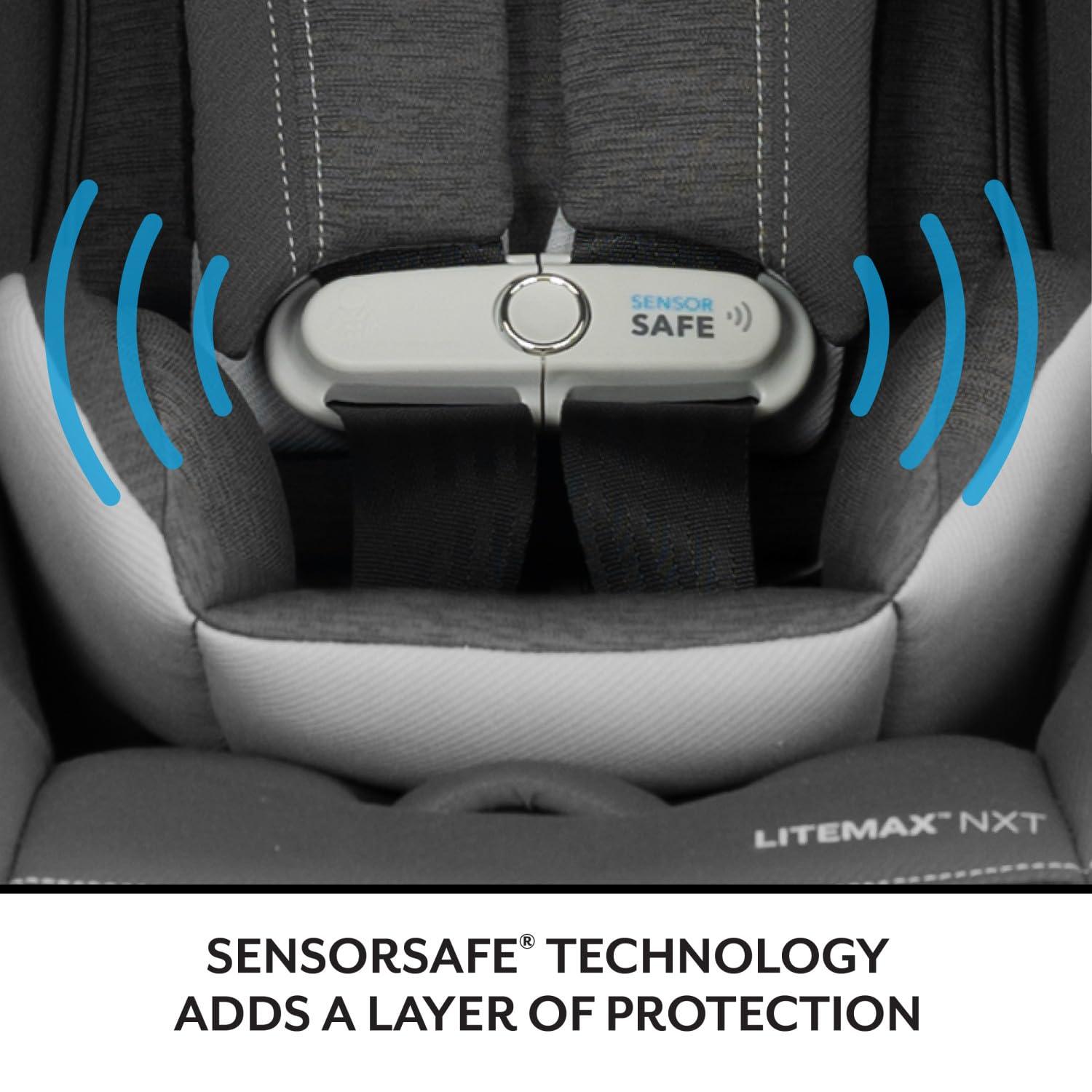 image:imageEvenflo LiteMax NXT RearFacing Lightweight Preemie and Infant Car Seat 330lbs with SensorSafe Easy Install with Base Anchor GrayPrimrose Pink