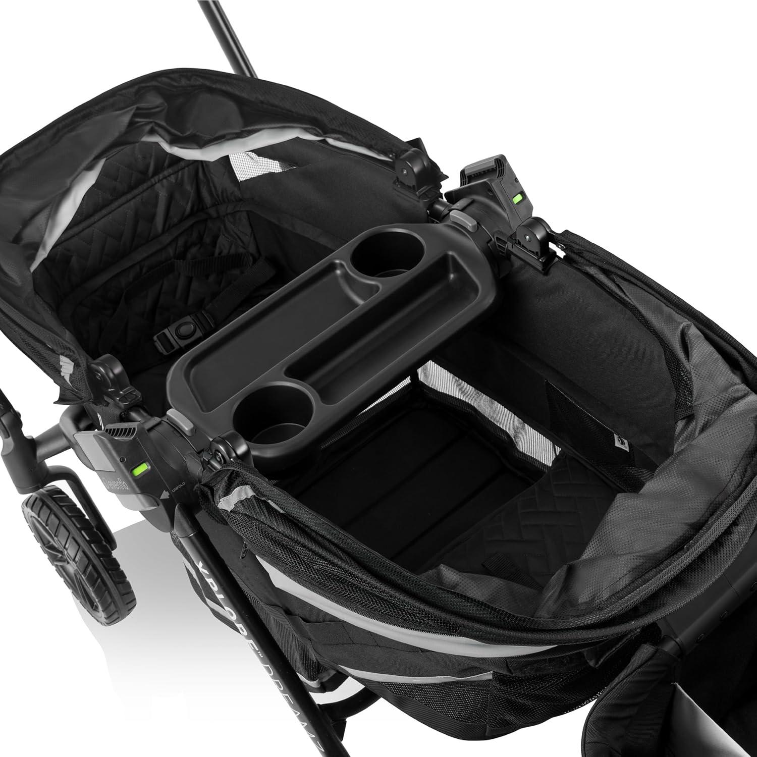 image:imageEvenflo Pivot Xplore Dreamz AllTerrain Stroller Wagon with Bassinet Insert and Adaptor Jetsetter Black