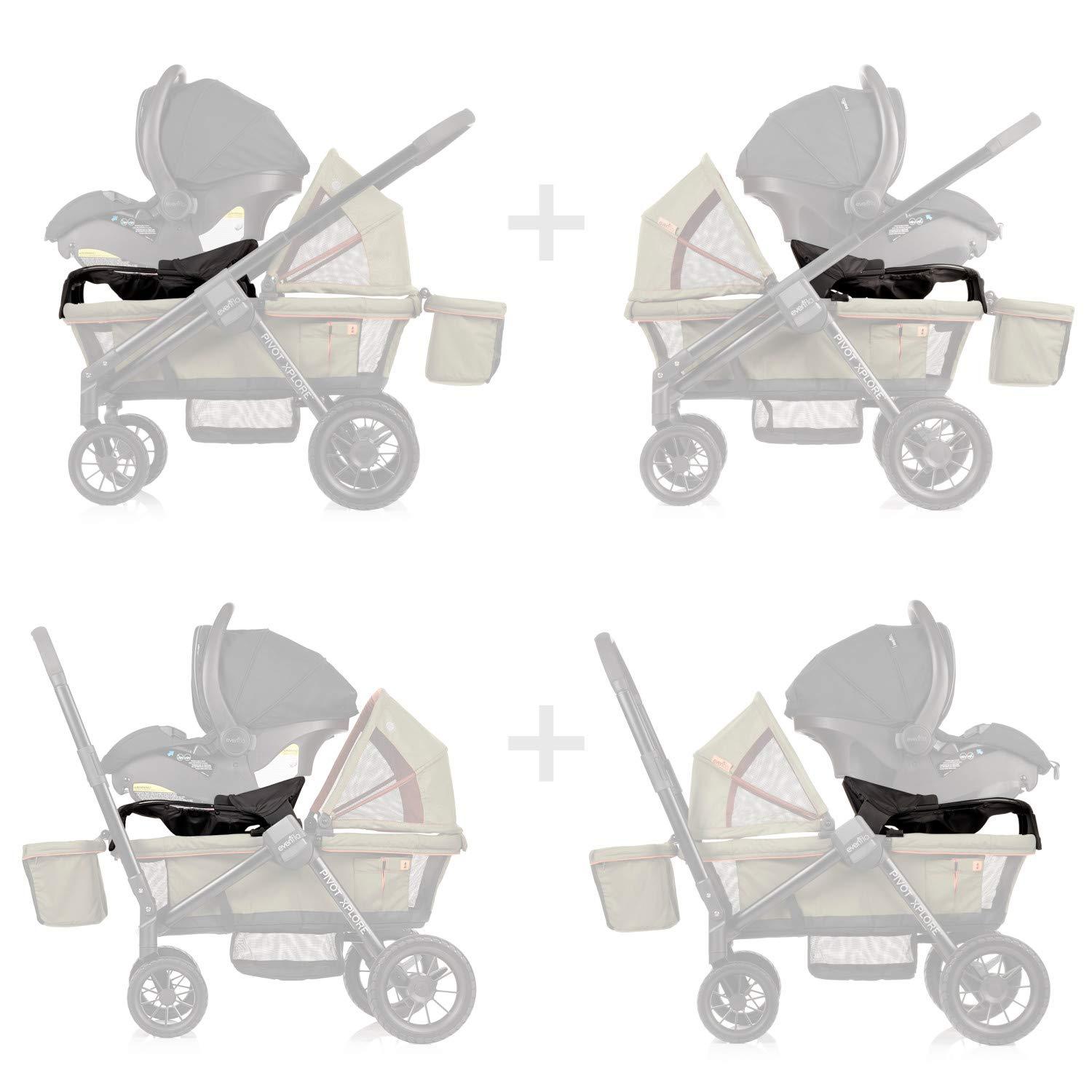 image:imageEvenflo Pivot Xplore Infant Car Seat Adapter Black Compatible with Evenflo Pivot Xplore and Pivot Xplore Dreamz Stroller Wagons