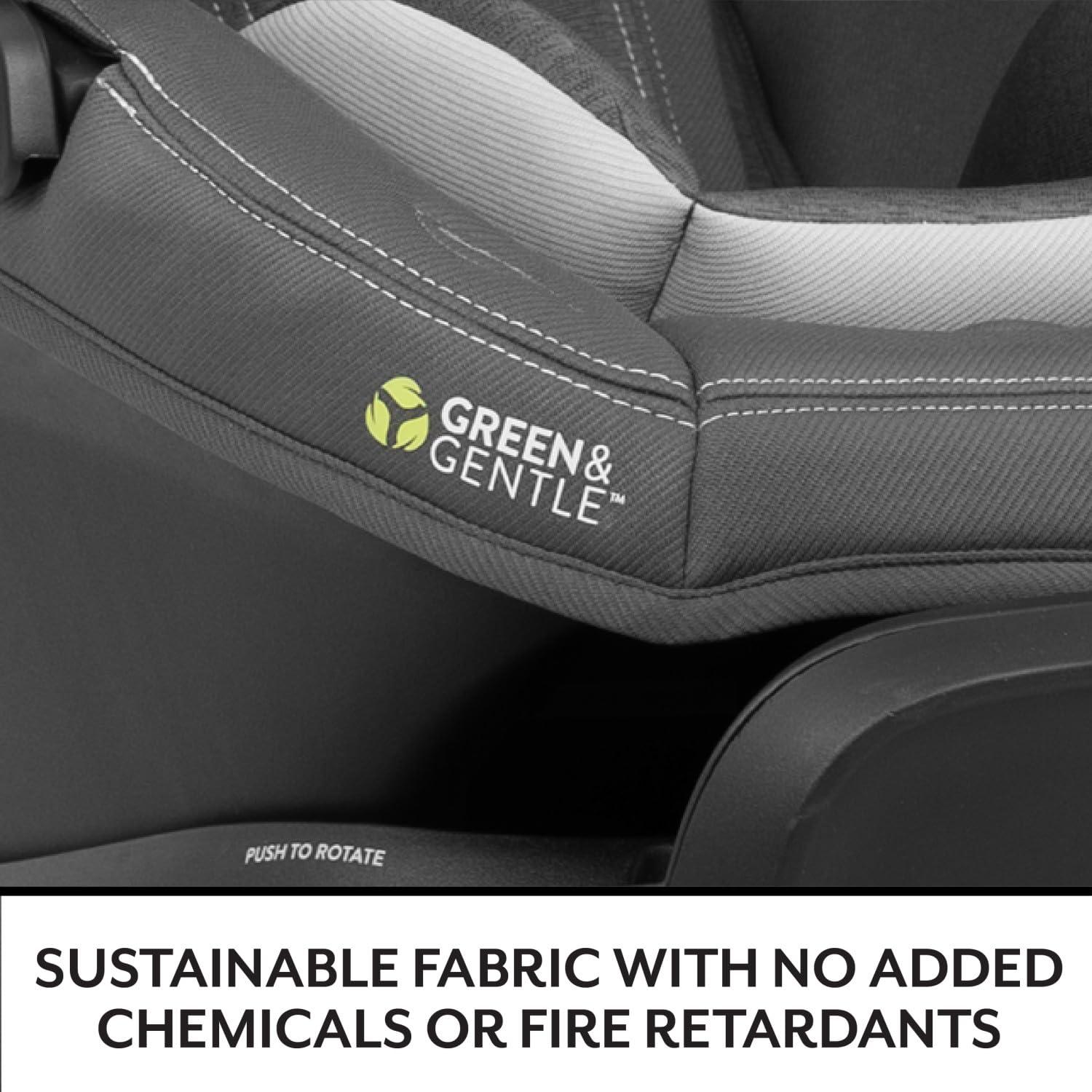 image:imageEvenflo Revolve180 LiteMax NXT Rotating RearFacing Lightweight Preemie and Infant Car Seat 330lbs with Green amp Gentle Easy Install with Base Primrose PinkPrimrose Pink