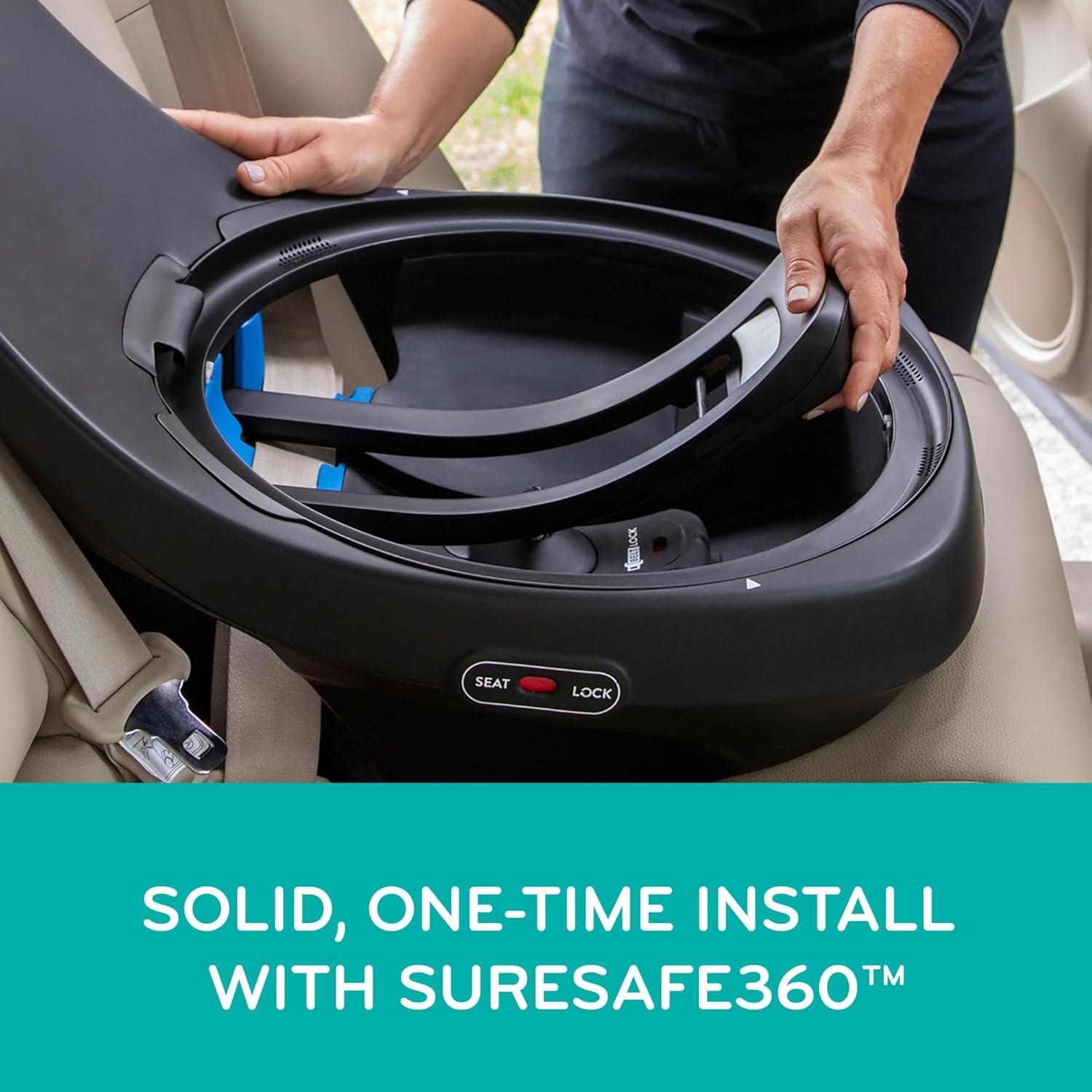 image:imageEvenflo Revolve360 Extend Convertible Car Seat with 360 Degree Rotation Extended RearFacing ForwardFacing Booster Mode and Secure LATCH Install Revere GrayRevere Gray