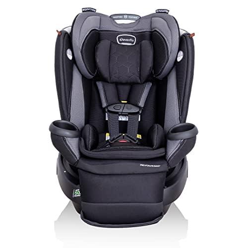 image:imageEvenflo Revolve360 Extend Convertible Car Seat with 360 Degree Rotation Extended RearFacing ForwardFacing Booster Mode and Secure LATCH Install Revere GrayRevere Gray