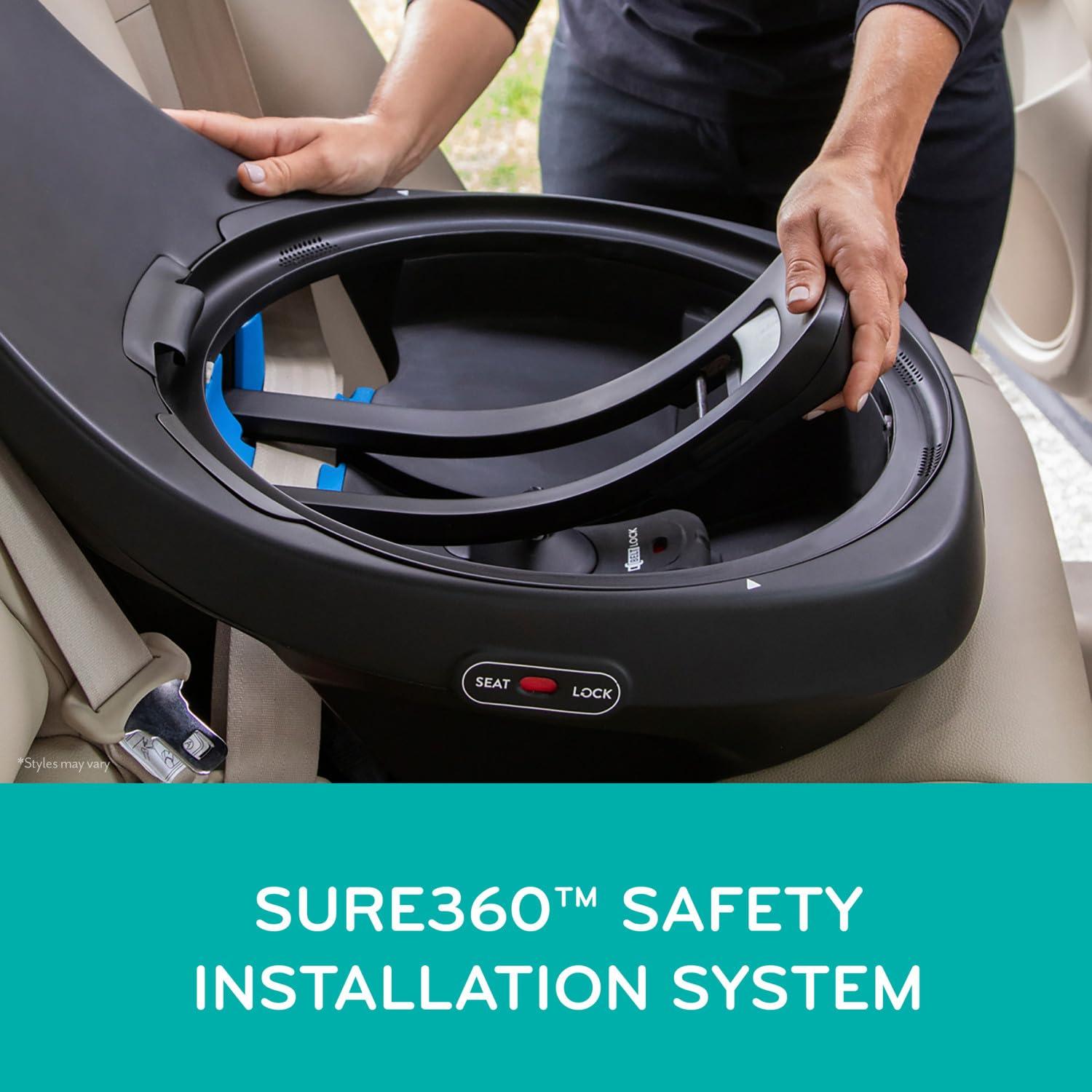 image:imageEvenflo Revolve360 Extend Convertible Car Seat with 360 Degree Rotation Extended RearFacing ForwardFacing Booster Mode and Secure LATCH Install Revere GrayRockland Green