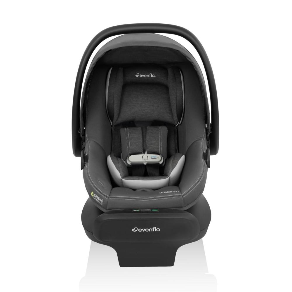 image:imageEvenflo LiteMax NXT RearFacing Lightweight Preemie and Infant Car Seat 330lbs with SensorSafe Easy Install with Base Anchor GrayAnchor Gray