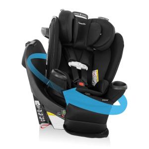 image:imageEvenflo Gold Revolve360 Extend AllinOne Rotational Car Seat with SensorSafe Onyx BlackOnyx Black
