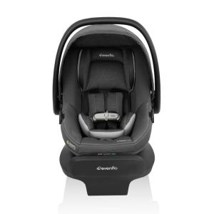 image:imageEvenflo LiteMax NXT RearFacing Lightweight Preemie and Infant Car Seat 330lbs with SensorSafe Easy Install with Base Anchor GrayAnchor Gray