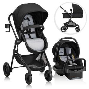 image:imageEvenflo Pivot Modular Travel System with LiteMax Infant Car Seat Oxford Black