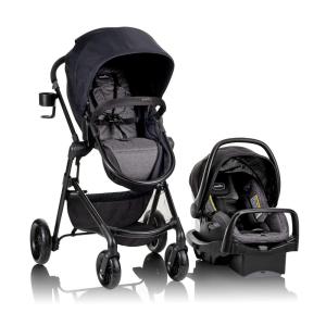 image:imageEvenflo Pivot Modular Travel System with SafeMax Car SeatCasual Gray