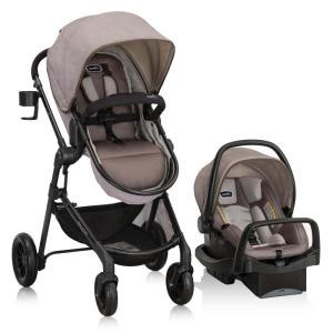 image:imageEvenflo Pivot Modular Travel System with SafeMax Car SeatDesert Tan