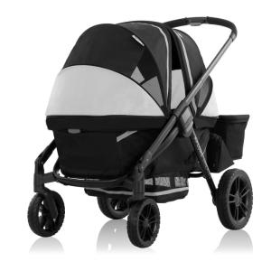 image:imageEvenflo Pivot Xplore AllTerrain Stroller Wagon Adventurer GrayJetsetter Black