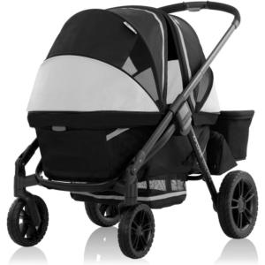 image:imageEvenflo Pivot Xplore Dreamz AllTerrain Stroller Wagon with Bassinet Insert and Adaptor Jetsetter Black