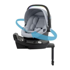image:imageEvenflo Revolve180 LiteMax NXT Rotating RearFacing Lightweight Preemie and Infant Car Seat 330lbs with Green amp Gentle Easy Install with Base Primrose PinkQuartz