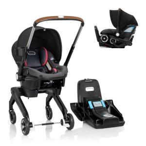 image:imageEvenflo Shyft DualRide Infant Car Seat and Stroller Combo with Carryall Storage Sylva PinkSylva Pink