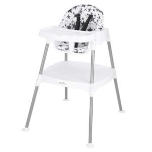 image:imageEvenflo Eat and Grow 4in1 Convertible High Chair Pop Star WhitePop Star Gray
