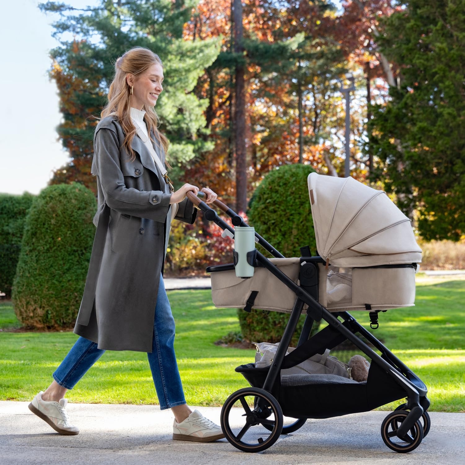 image:imageEvenflo Shyft Intuiti Travel System Featuring Revolve180 LiteMax NXT Rotating RearFacing Lightweight Preemie and Infant Car Seat with SensorySoothe 330 lbs Dubhan BlackFlint