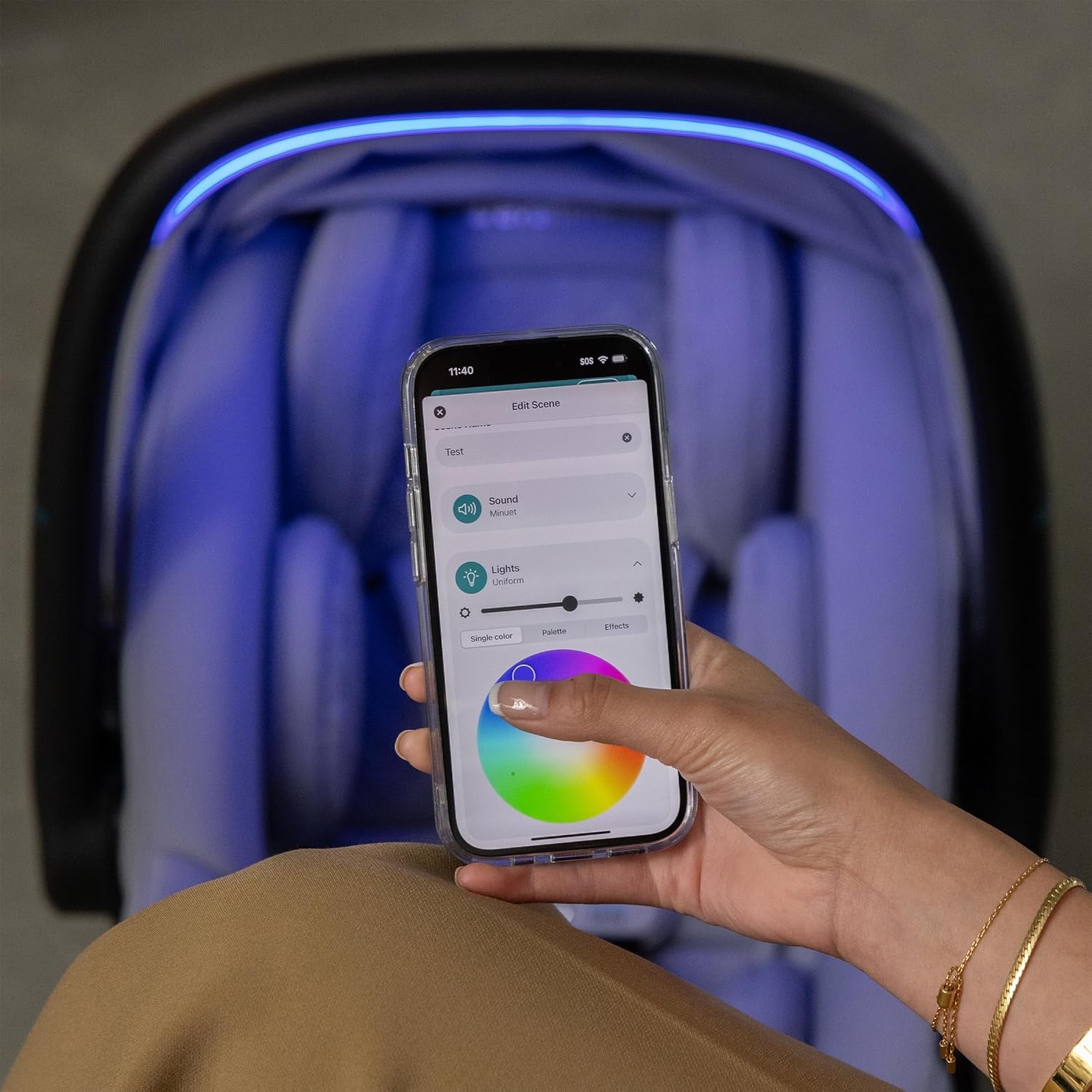 image:imageEvenflo Shyft Intuiti Travel System Featuring Revolve180 LiteMax NXT Rotating RearFacing Lightweight Preemie and Infant Car Seat with SensorySoothe 330 lbs Dubhan BlackAgate Purple