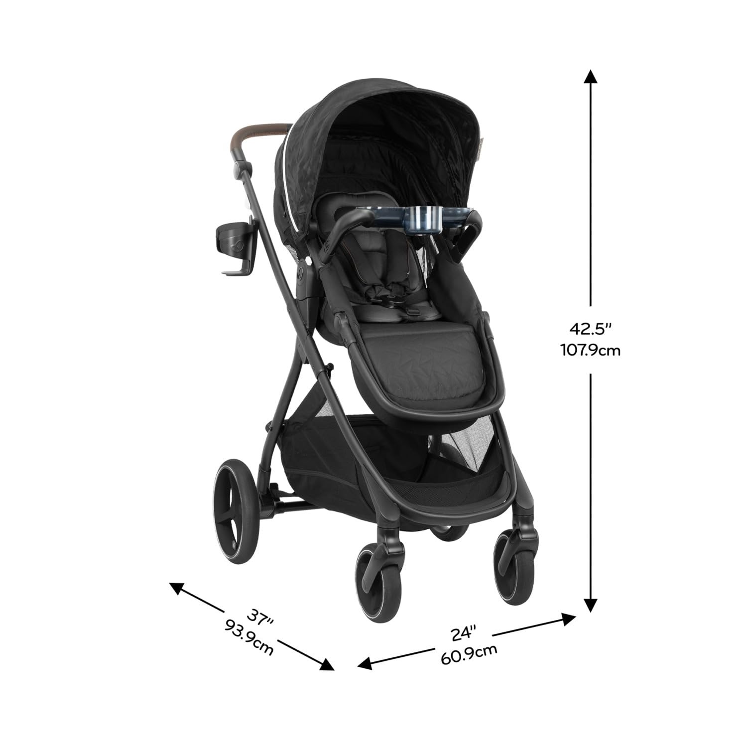 image:imageEvenflo Shyft Intuiti Travel System Featuring Revolve180 LiteMax NXT Rotating RearFacing Lightweight Preemie and Infant Car Seat with SensorySoothe 330 lbs Dubhan BlackDubhan Black