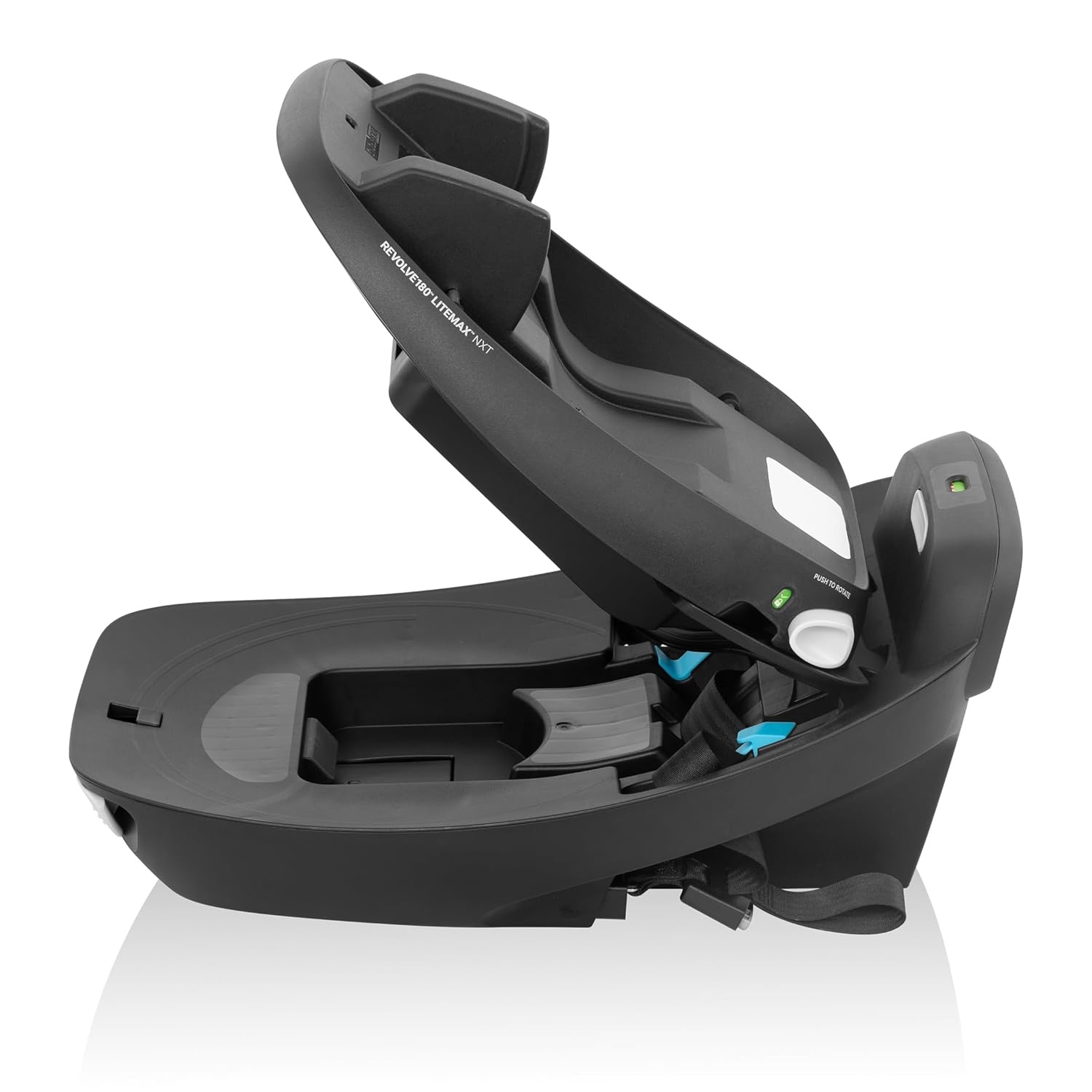image:imageEvenflo Shyft Intuiti Travel System Featuring Revolve180 LiteMax NXT Rotating RearFacing Lightweight Preemie and Infant Car Seat with SensorySoothe 330 lbs Dubhan BlackAgate Purple