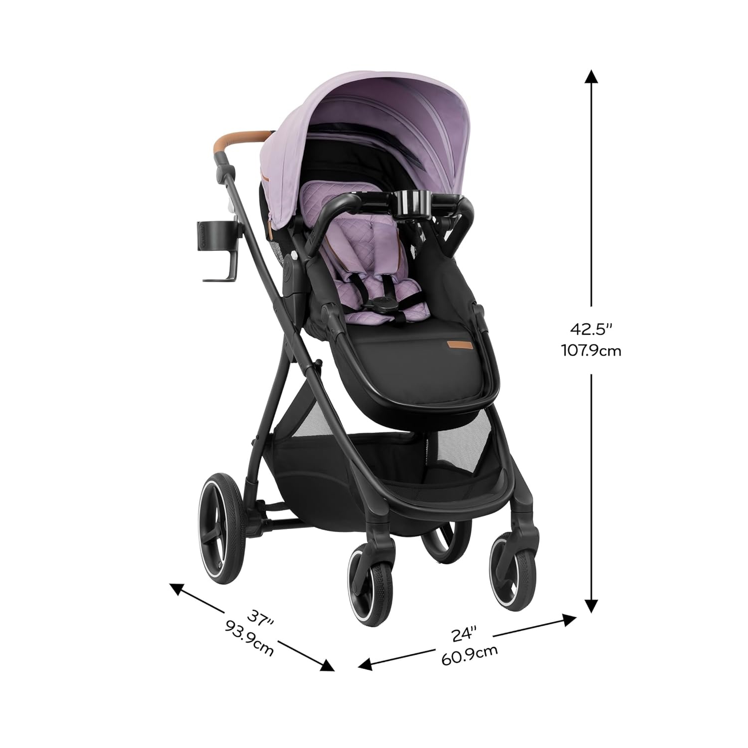 image:imageEvenflo Shyft Intuiti Travel System Featuring Revolve180 LiteMax NXT Rotating RearFacing Lightweight Preemie and Infant Car Seat with SensorySoothe 330 lbs Dubhan BlackAgate Purple