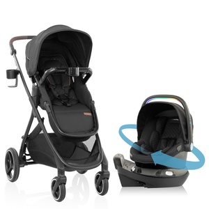 image:imageEvenflo Shyft Intuiti Travel System Featuring Revolve180 LiteMax NXT Rotating RearFacing Lightweight Preemie and Infant Car Seat with SensorySoothe 330 lbs Dubhan BlackJasper Black