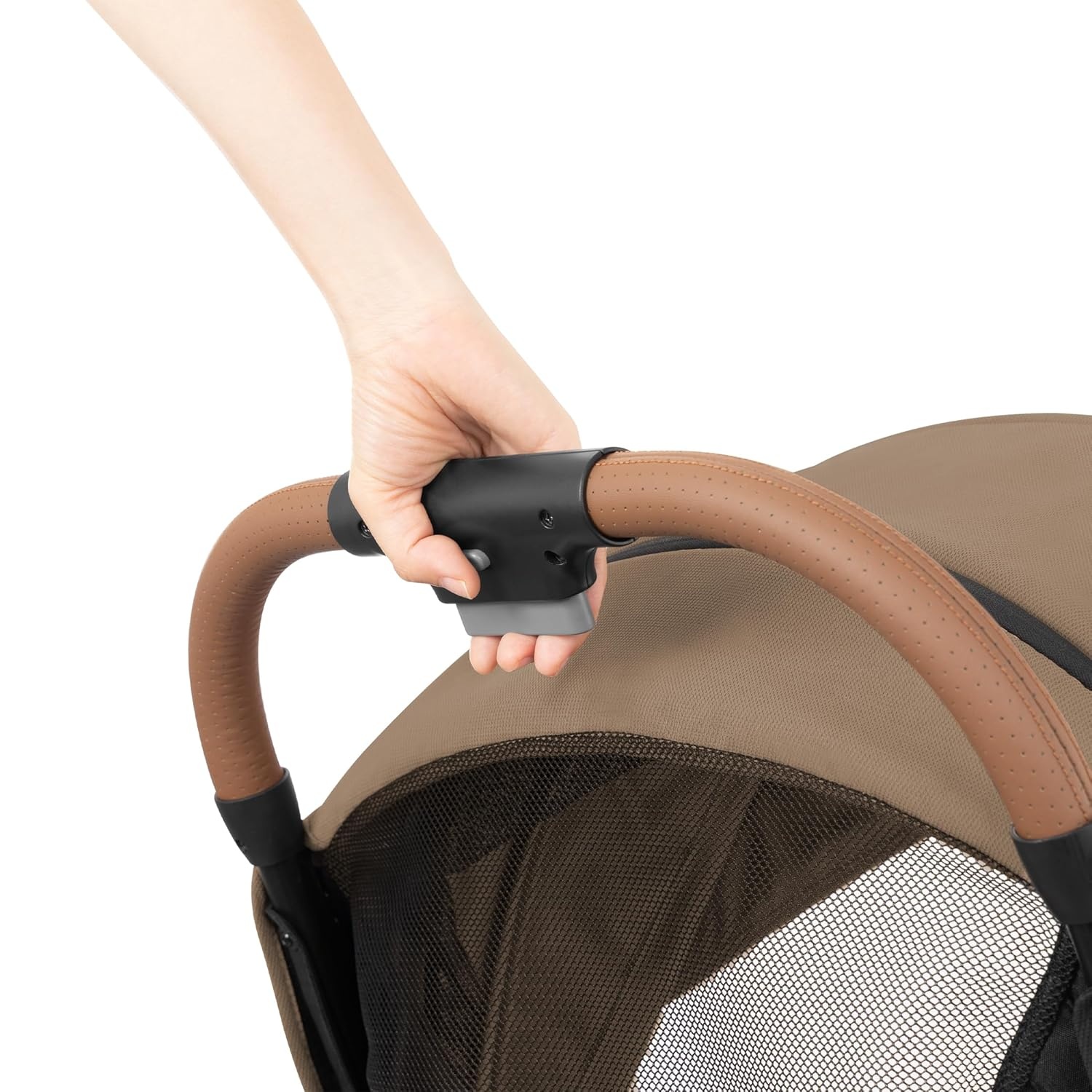 image:imageEvenflo Otto Travel System wLiteMax Infant Car Seat Light Weight One Hand Gravity Fold Chia BlackCaramel Tan