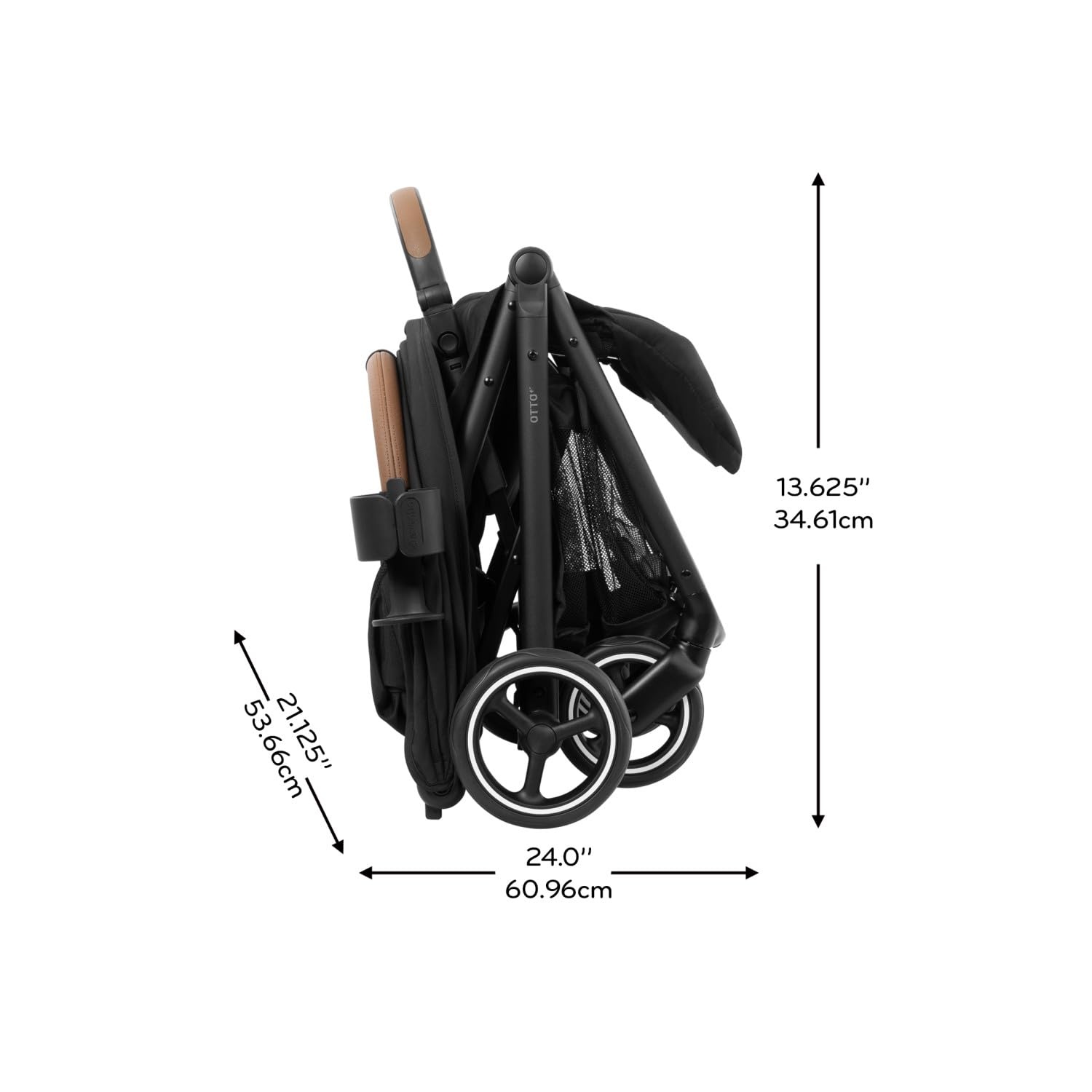 image:imageEvenflo Otto Travel System wLiteMax Infant Car Seat Light Weight One Hand Gravity Fold Chia BlackChia Black