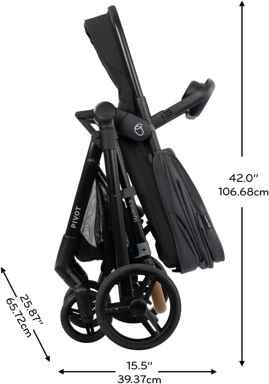 image:imageEvenflo Pivot NXT Travel System with LiteMax NXT Infant Car Seat Silverado GraySilverado Gray