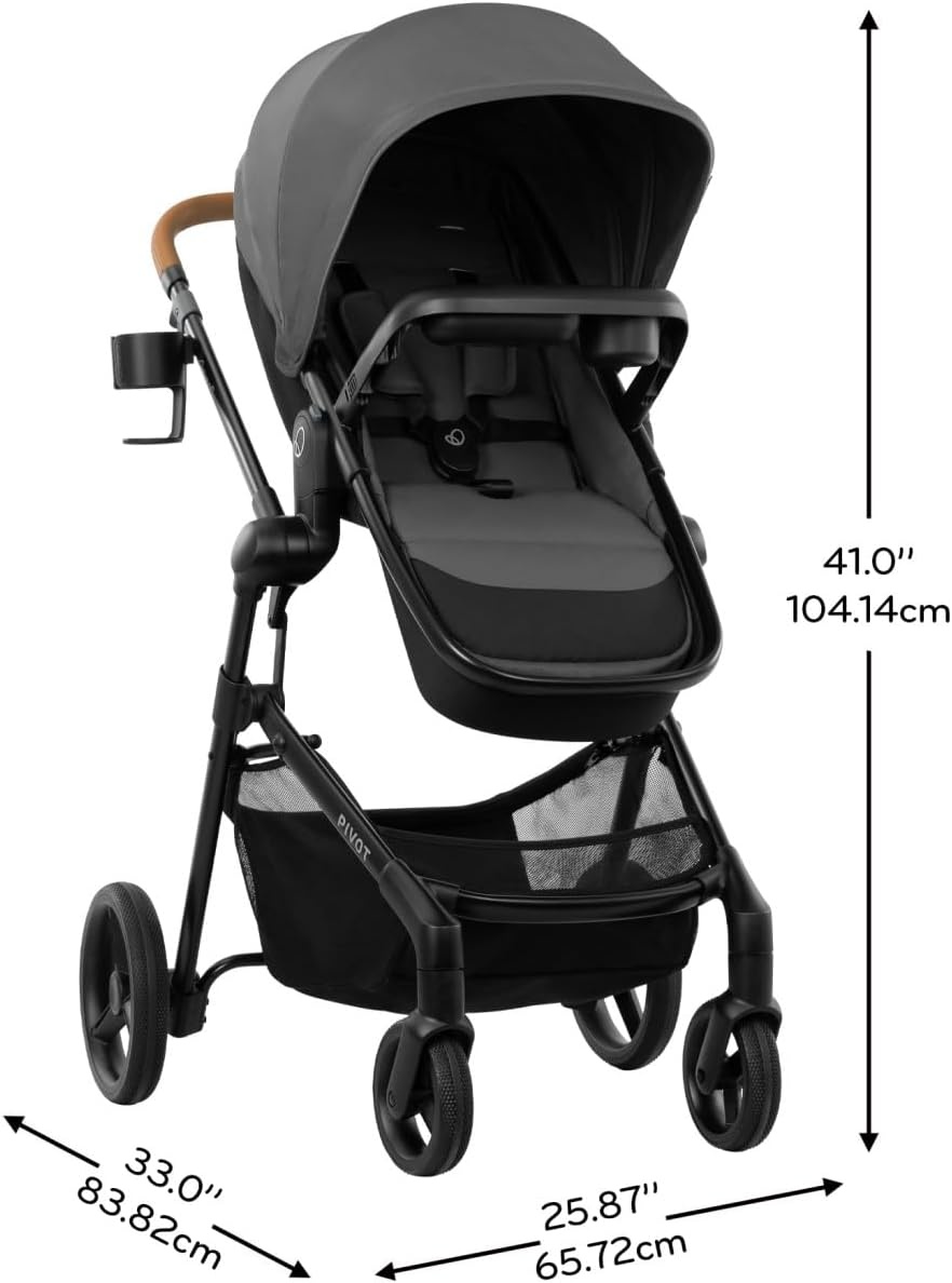 image:imageEvenflo Pivot NXT Travel System with LiteMax NXT Infant Car Seat Silverado GraySilverado Gray