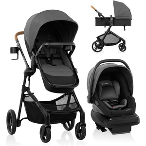 image:imageEvenflo Pivot NXT Travel System with LiteMax NXT Infant Car Seat Silverado GraySilverado Gray