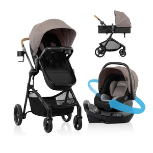 image:imagePivot NXT Travel System with Litemax NXT Infant Car Seat Pacific GreenDriftwood Brown