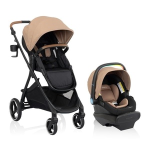 image:imageShyft Intuiti Travel System Featuring LiteMax NXT Infant Car Seat with SensorySoothe Caramel Tan